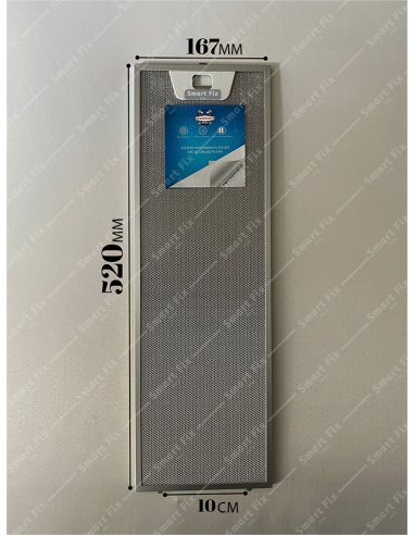 167x520 mm, Bosch 00660239, Electrolux Uyumlu Davlumbaz Aspiratör Yağ Filtresi, DHI645FQ, 16,7x52 cm