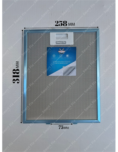 Ariston: HBT6IXAQ| 258x318 mm | Aspiratör & Davlumbaz Tel Yağ Filtresi | Model: 481248058332 - C00268543 | 25,8x31,86 cm