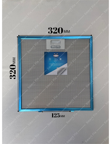 320x320 mm, Davlumbaz Filtresi 481248058144 Aspiratör Yağ Filtresi C00345798,AKR46 8IX, 32x32 cm