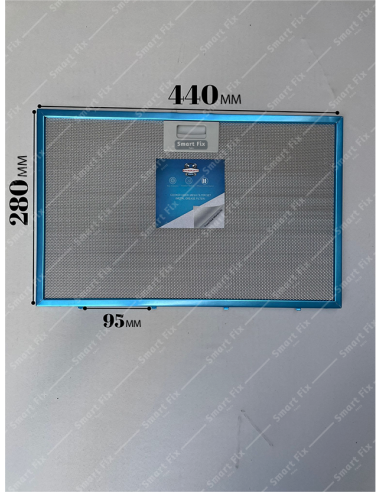 440X280mm Davlumbaz Filtresi 9198810134 Aspiratör Yağ Filtresi 81455031, P36ECI,P42MCI, 44x28cm