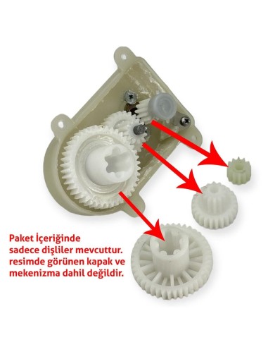 Emsan Uyumlu 701 Glossy Mutfak Robotu Blender Hazne Kapağı Dişli Tamir Seti