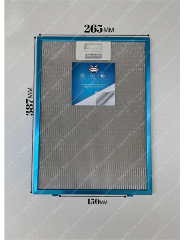 Pitsos: 2MEB90V | 265x387 mm | Aspiratör & Davlumbaz Tel Yağ Filtresi | Model: 00742967 | 26x5x38,76 cm